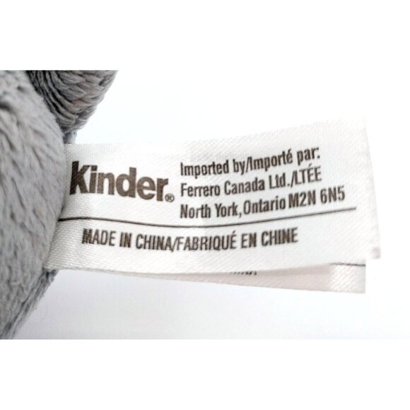 Ferrero Kinder Surprise Nora Hippo Hippopotamus Plush Gray Stuffed Animal 9" - Picture 4 of 4